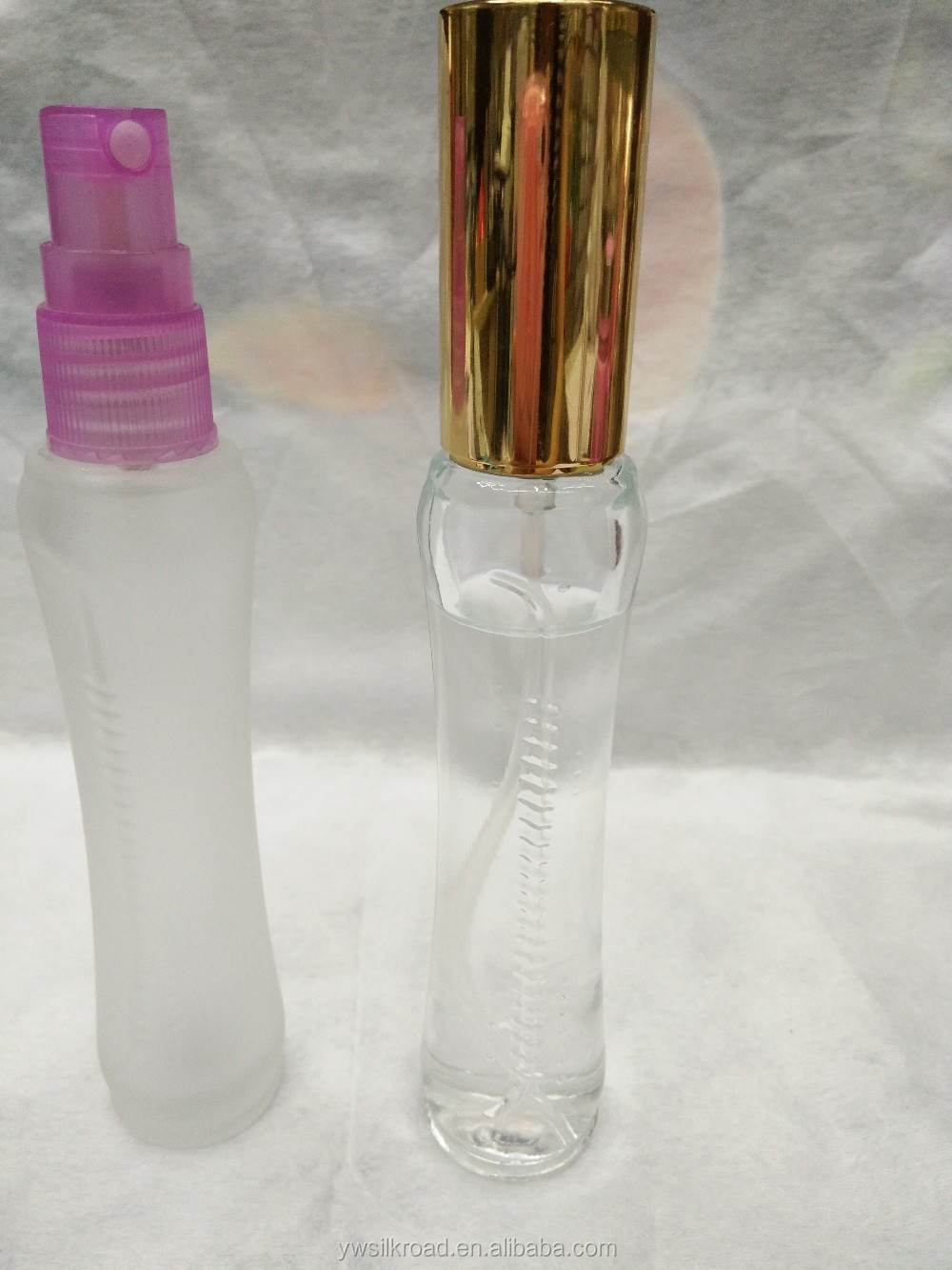 2016 Factory Direct Wholesale New 30ml Perfume Embossed Glass Zipper