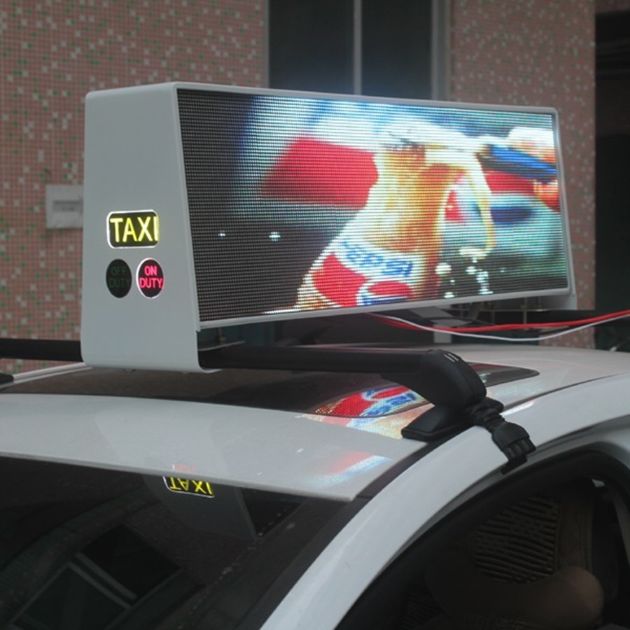 Rgb Video Wireless Taxi/car/taxicab Led Top Light Display Buy