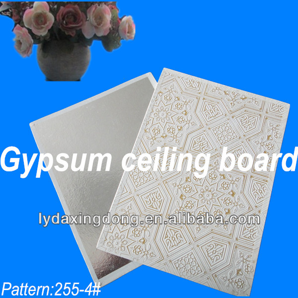 Goldene farbe pvc laminierte gips deckenplatten, pvc deckenplatten