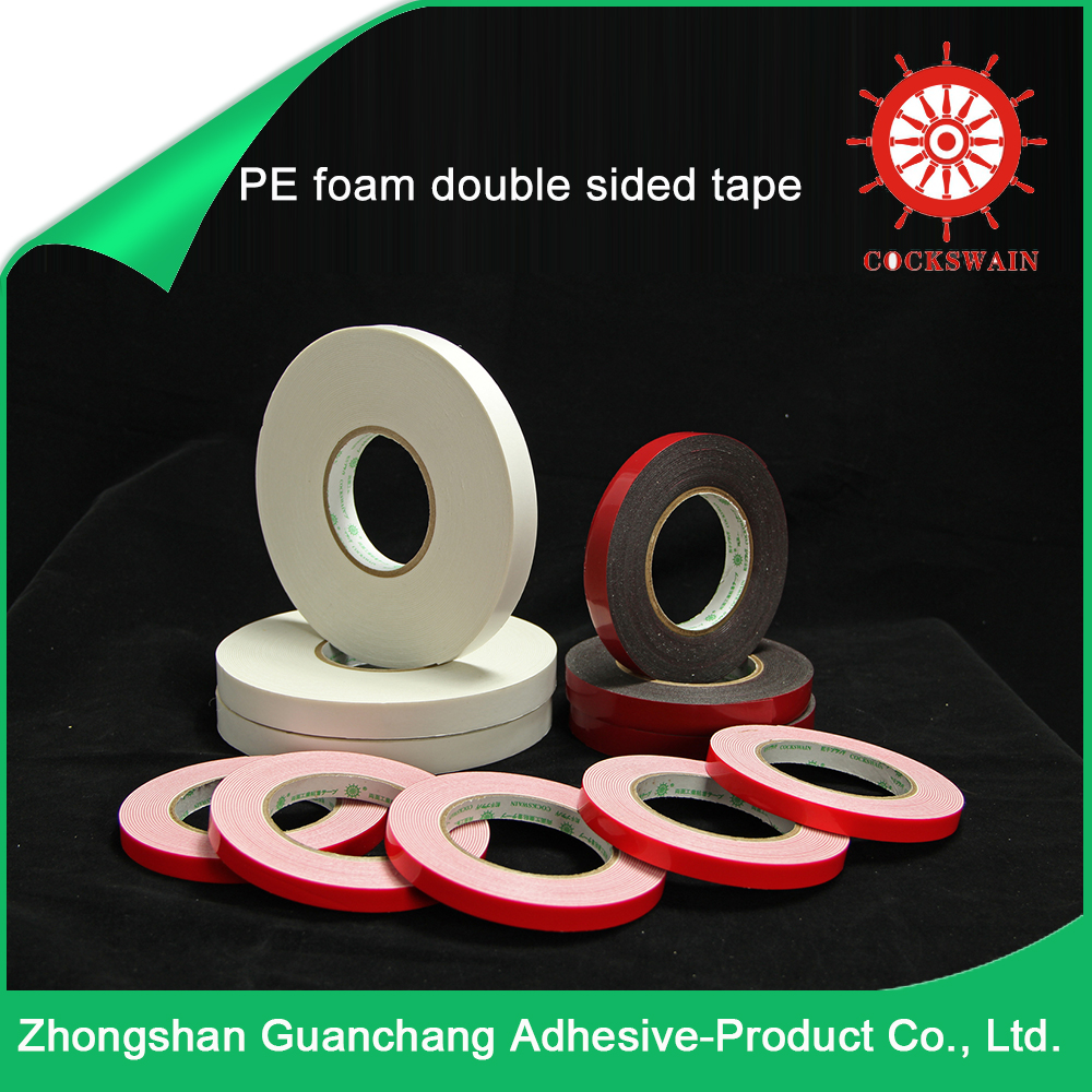 new style low cost red pe foam tape , insulation acrylic foam