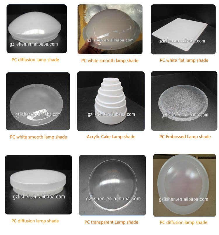 Plastic Led Lamp Shell Round Lamp Shell Hanging Shell Lamps