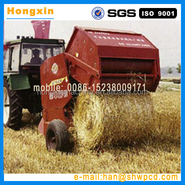 round tractor hay cropgrasswheat straw bundling machineround hay baler.jpg