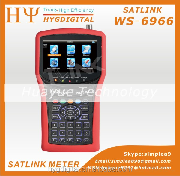 satellite finder meter satlink ws-6966 ws6966 SAT-LINK finder HD SpectrumMER SATLINK WS-6966