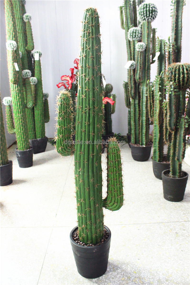 Home Garden Deco Mini Outdoor 50300cm Tall Green Artificial Cactus