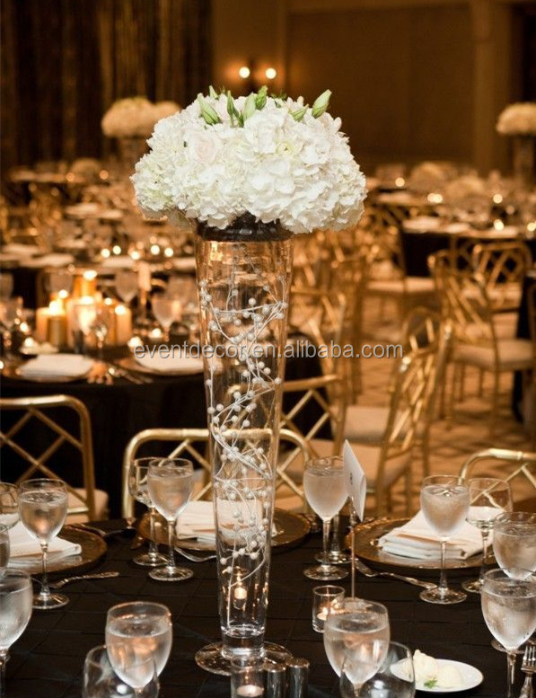 Clear Glass Vase Vase Wedding Centerpiece And Flower