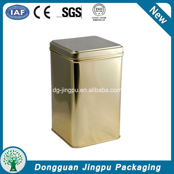 Customized rectangular metal packaging for cocoa powder