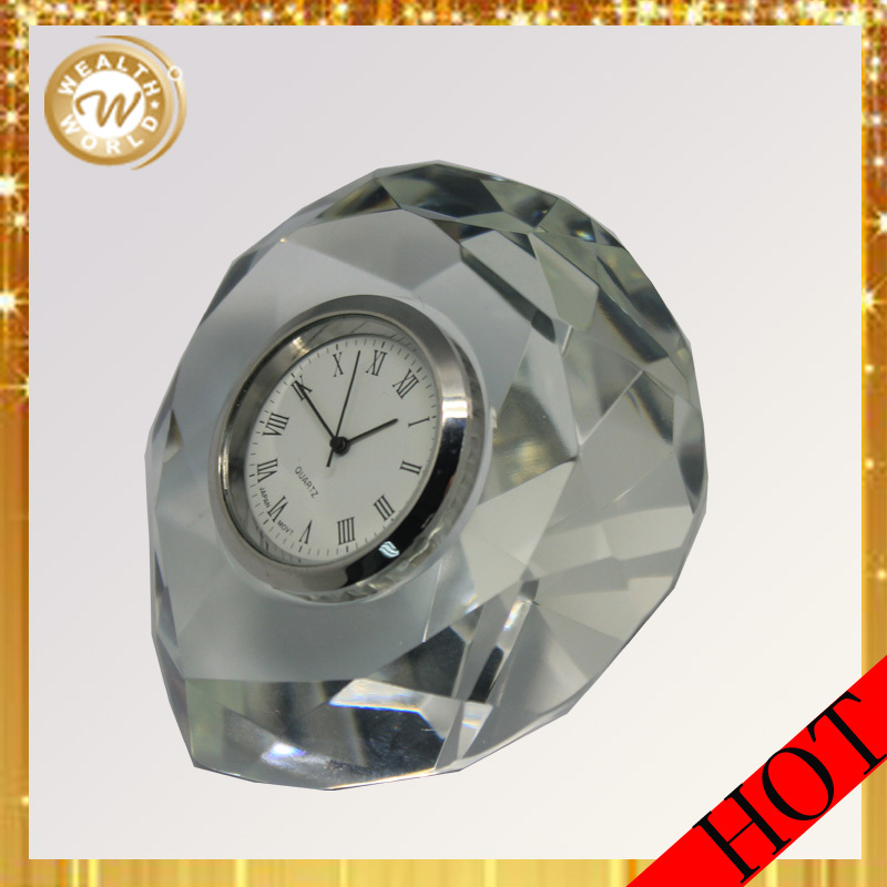 ハート形のクリスタル時計 結婚記念品用の時計仕入れ・メーカー・工場