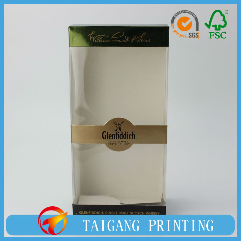 luxury paper card wine box & custom paper wine box with windows patched