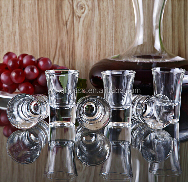 良質ミニワインのショットグラス、 観光土産ショットグラス、 厚い底ガラスウォッカのショット仕入れ・メーカー・工場