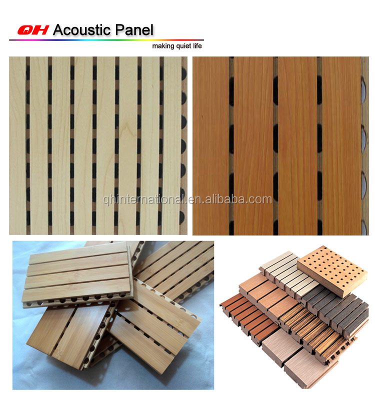 高品質木製音響パネル12mm/パンチングパネル/アコースティックmdf装飾のための問屋・仕入れ・卸・卸売り