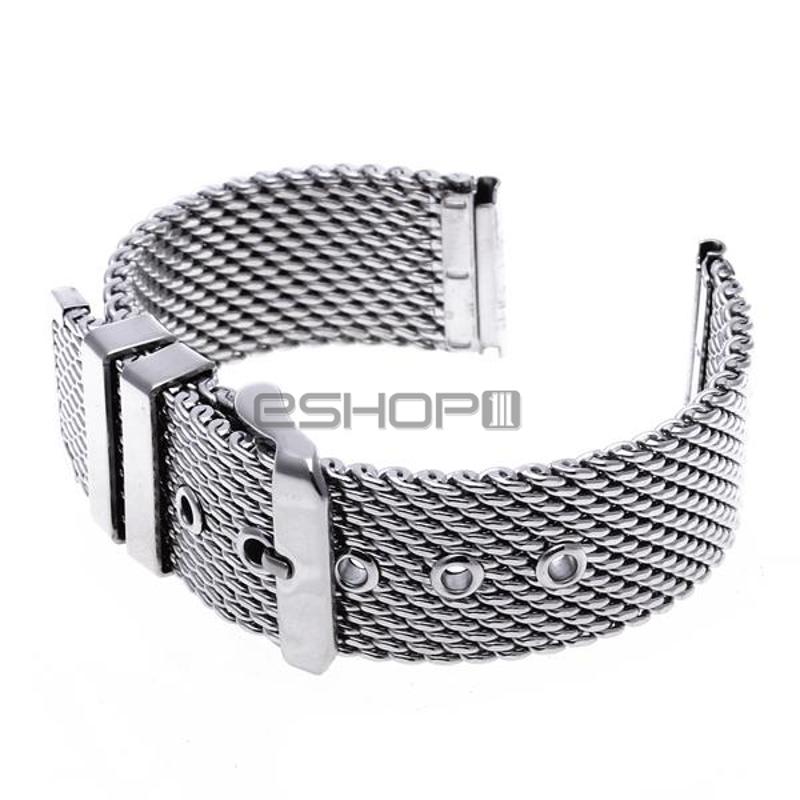 steel mesh watch band strap bracelet pin buckle