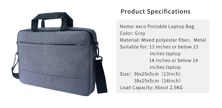 exco灰色と赤片方の肩13インチポータブル防水macbookproのためのラップトップメッセンジャーバッグ仕入れ・メーカー・工場