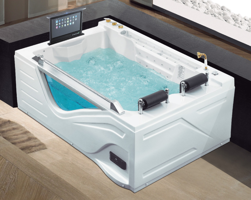 ad b606 top vasca da bagno fornitore jet idromassaggio vasca idromassaggio con tv jakuzi doubel
