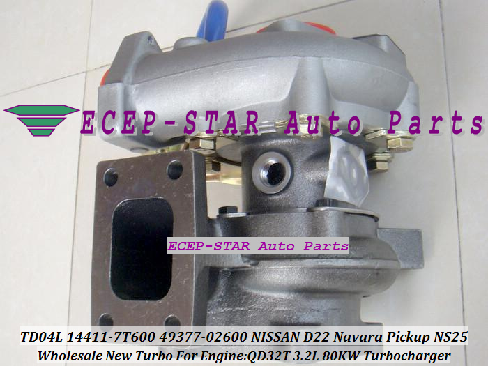 TD04L 14411-7T600 49377-02600 TURBO Turbocharger For NISSAN D22 Navara Pickup NS25 QD32T 3.2L 80KW (1)