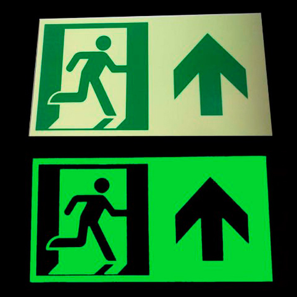 glow in the dark emergency exit stickers