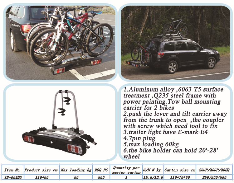 中国製品卸売treasruallホットカートップ自転車ラック仕入れ・メーカー・工場