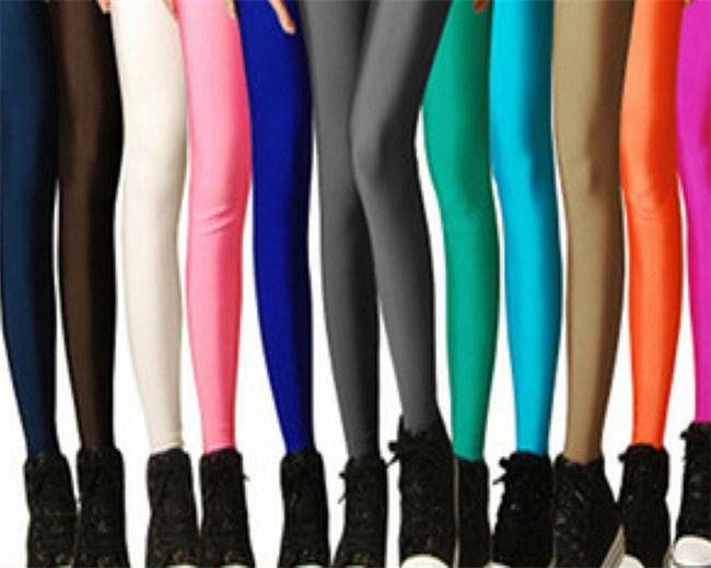 SH Candy Color Stunning Yoga Pants Women Casual Empire Elastic Waist Slim P...