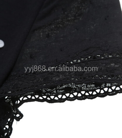 綿とスパンデックスの女性のファッション黒2014年新しいデザインカラートップス問屋・仕入れ・卸・卸売り