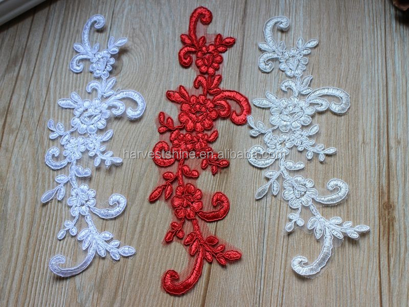 Diy Lace Collar Applique Flower Embellishment For Bridal Wedding
