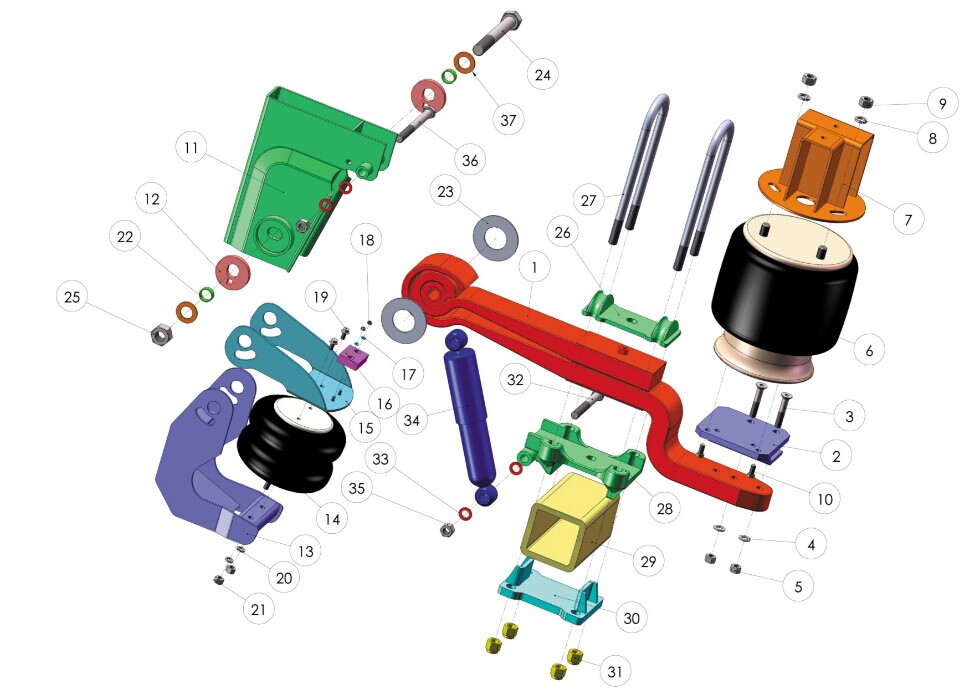 Universal Air Suspension Company Air Ride Suspension Kit Buy Trailer