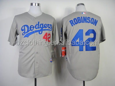 ロスアンジェルスドジャースロビンソン#42アメリカの野球のジャージ仕入れ・メーカー・工場