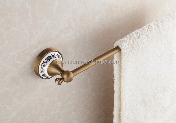 熱い販売のアンティークブロンズ仕上げの浴室の付属品セラミックシングル1810f真鍮タオルバー仕入れ・メーカー・工場