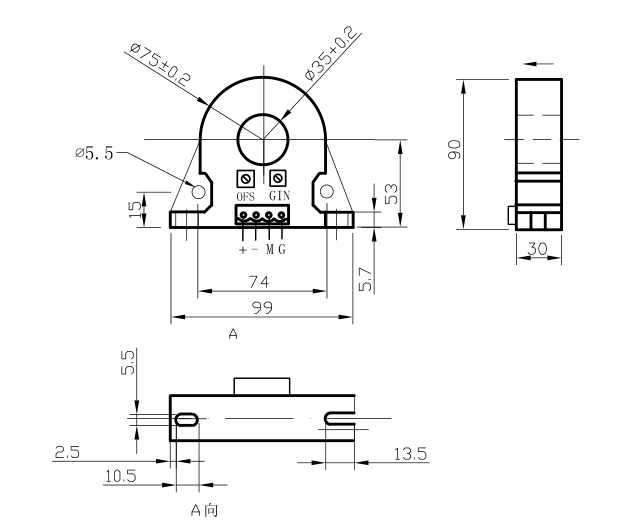 sck1235mm500a dc電流センサ問屋・仕入れ・卸・卸売り