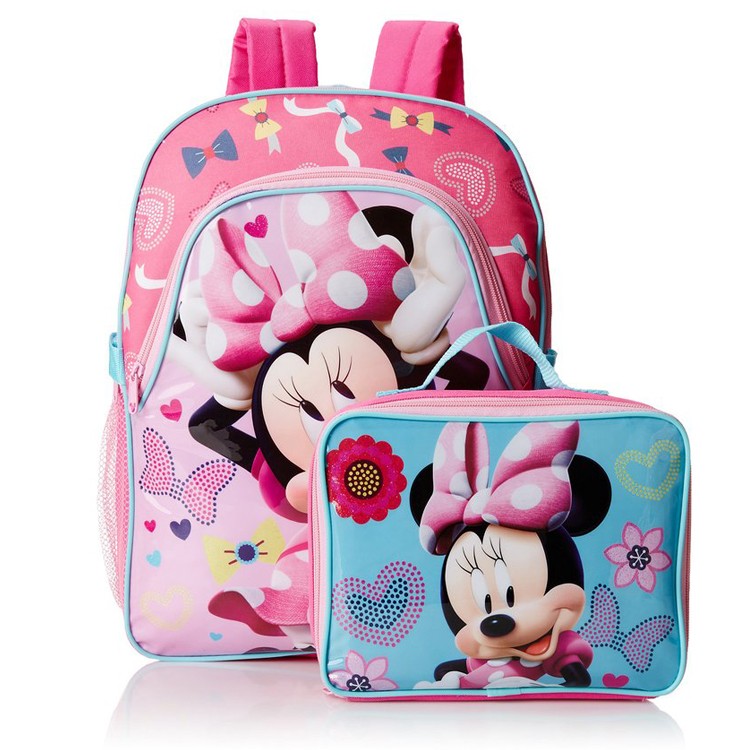 Various Colors & Designs Available 2015Promotional Top Grade Kid School Backpack With Lunch Bag
