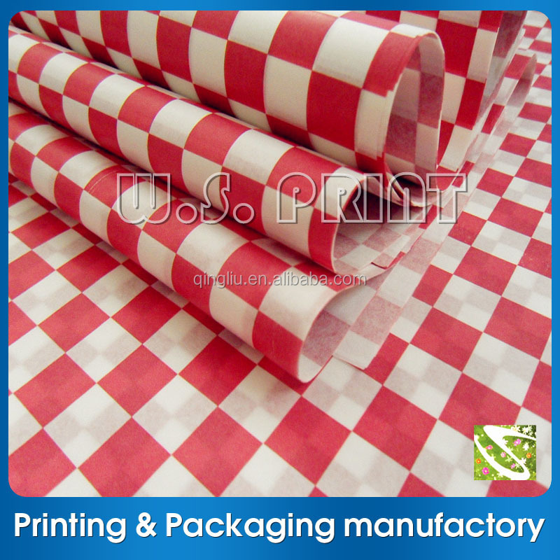 熱い販売法の高品質食品の包装紙のサンドイッチ紙バーガー紙仕入れ・メーカー・工場