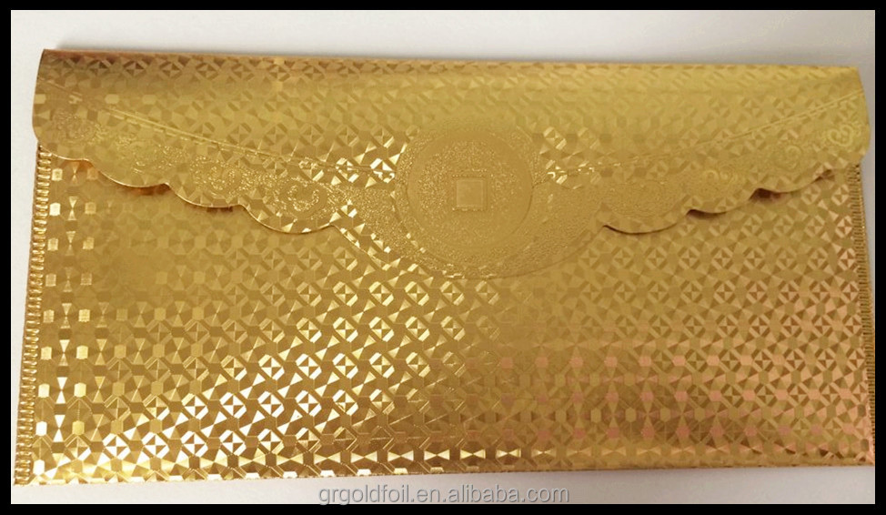 ドル通貨封筒金金18krペットエンボス仕入れ・メーカー・工場