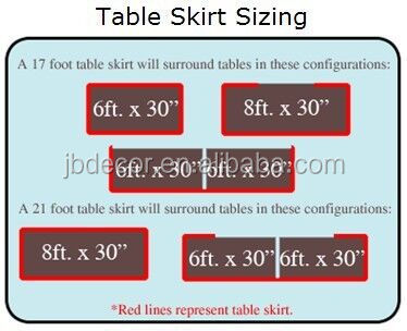 tc106b幅木、 白いテーブルを持ったデザイン装飾的なバックル集まったテーブルのスカート仕入れ・メーカー・工場
