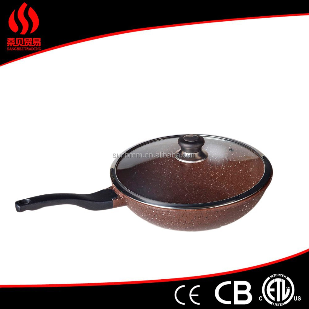 non stick tri-ply copper frying pan happy call double sided