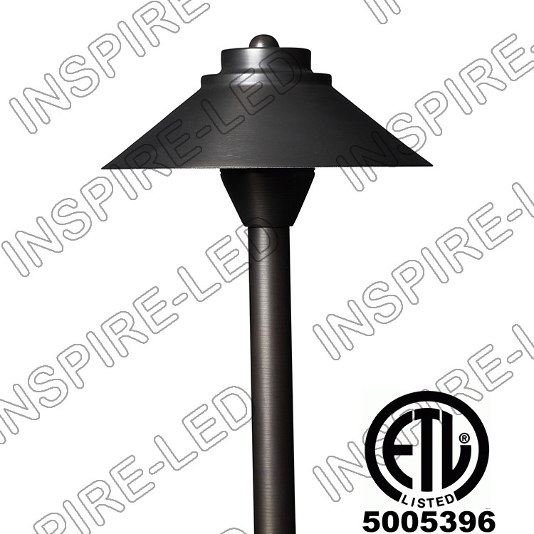 brass landscape lights