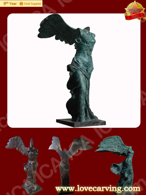 実物大の像の翼のある有名なナイキ勝利samothrace女神の銅像仕入れ・メーカー・工場