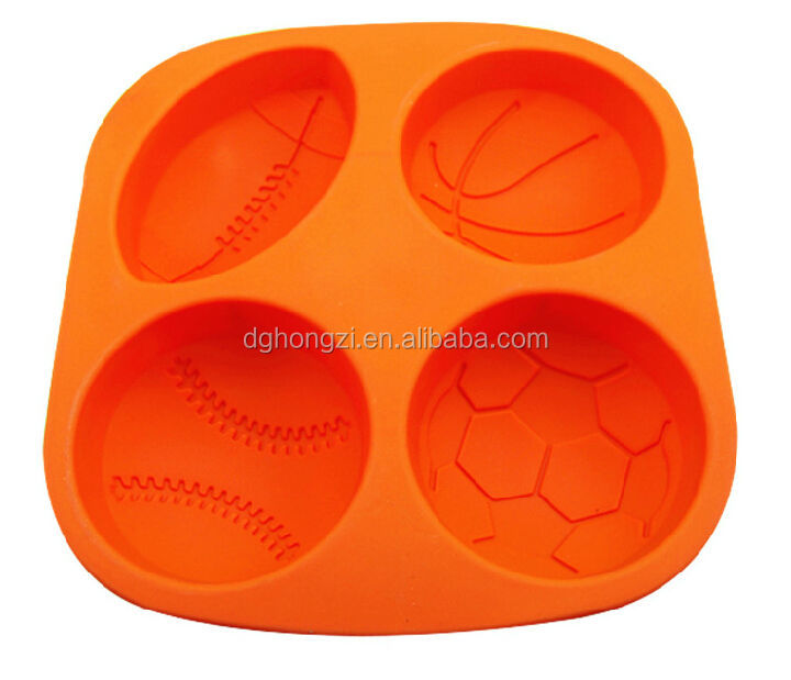 Mini Four Cup Cakes Decorations Silicone Mould