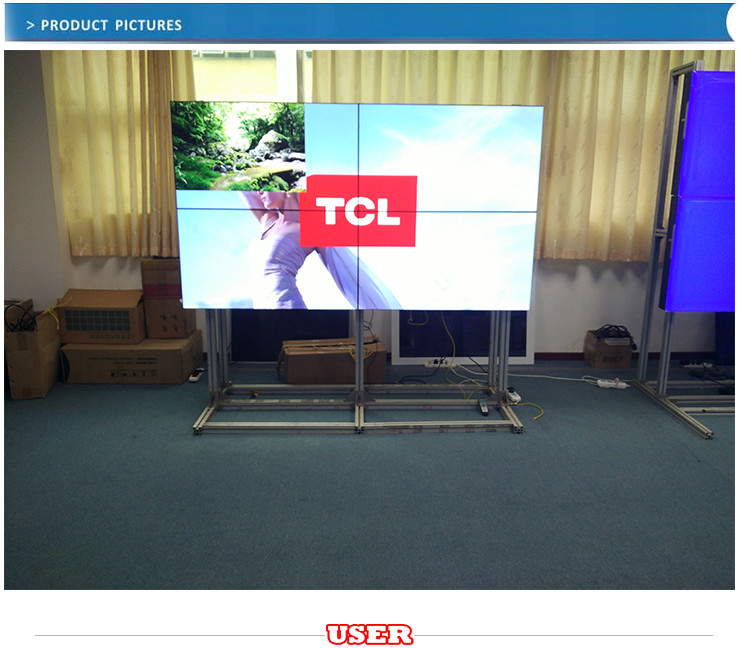 46インチlcdビデオウォール柔軟な液晶ディスプレイ用広告表示画面仕入れ・メーカー・工場