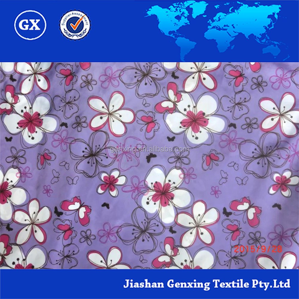 good design plum flower printing teffate fabric on sale