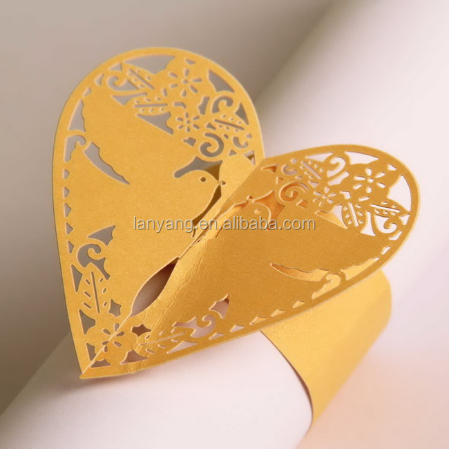 愛の鳥の設計のナプキンリングの紙包装材2015( bf148)仕入れ・メーカー・工場