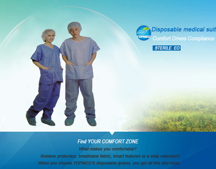 Medical Disposable Nonwoven Hospital Patient Gown