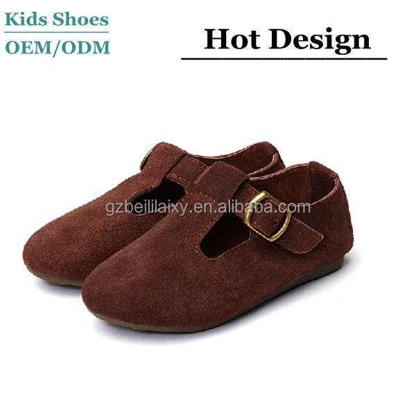 Girls brown dress shoes