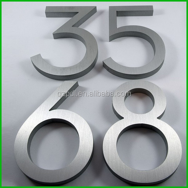2015抗- 錆ステンレス鋼住居番号と真鍮の文字仕入れ・メーカー・工場