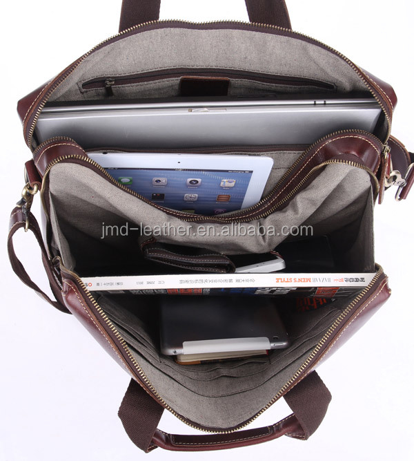 Jia Mei Da Brand Genuine Leather Briefcase Laptop 2014 #7167Q