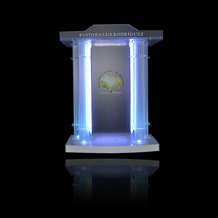 高品質アクリル led ライト表彰台pulpits スピーチ書見台ビショップ説教壇仕入れ・メーカー・工場