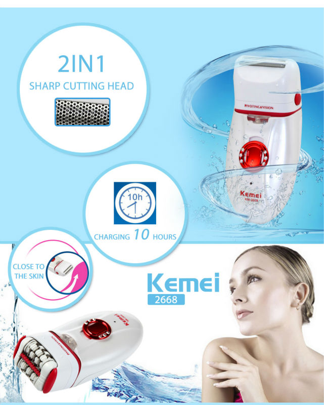 km2668 kemei 2 in 1 lady epilator shaver 問屋・仕入れ・卸・卸売り