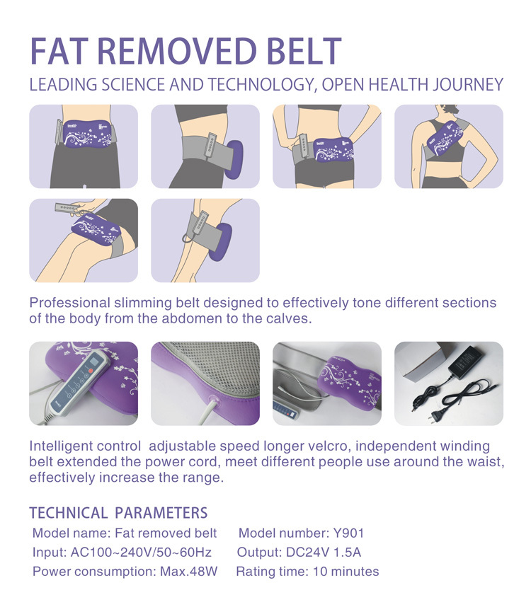 Benice home 24V fat removed body care heating Vibrating massage slimming belt