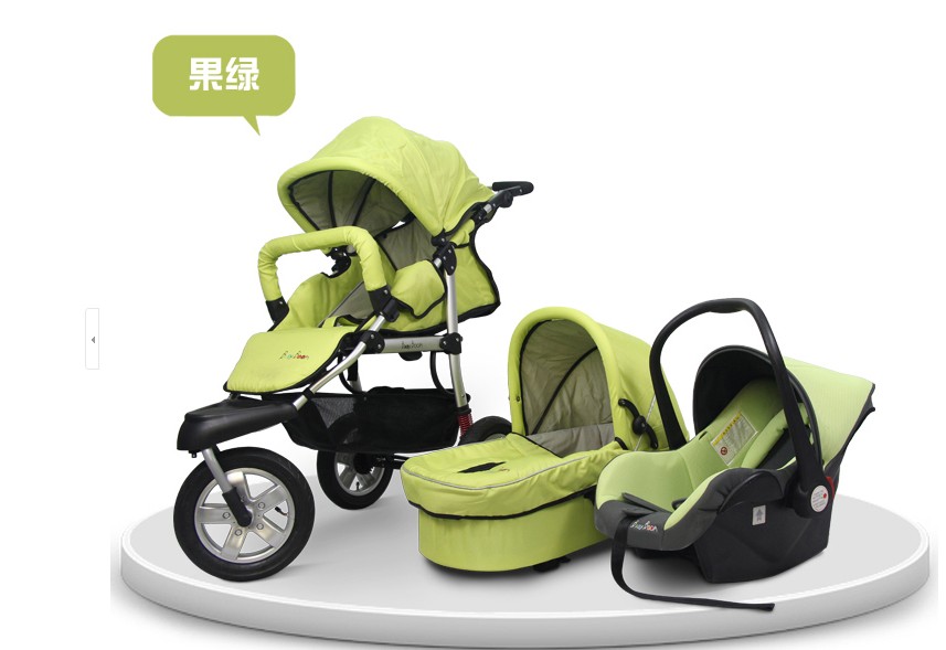 عربات الاطفال Popular-Baby-Pushchair-3-in-1-With