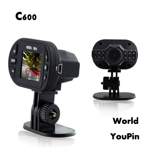 Newest Mini Size HD 19201080P 12 IR LED Car Vehicle CAM Video Dash Camera C600 Recorder Russian Car DVR 34