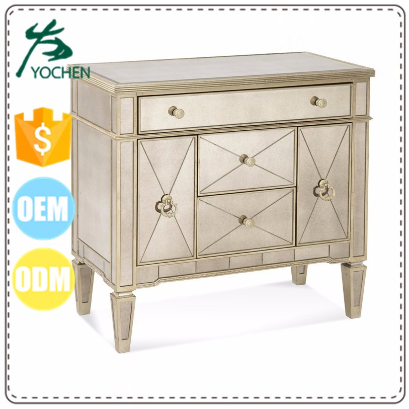 Italian Art Deco Bevelled Mirrored Chest Drawers Cabinet Chests