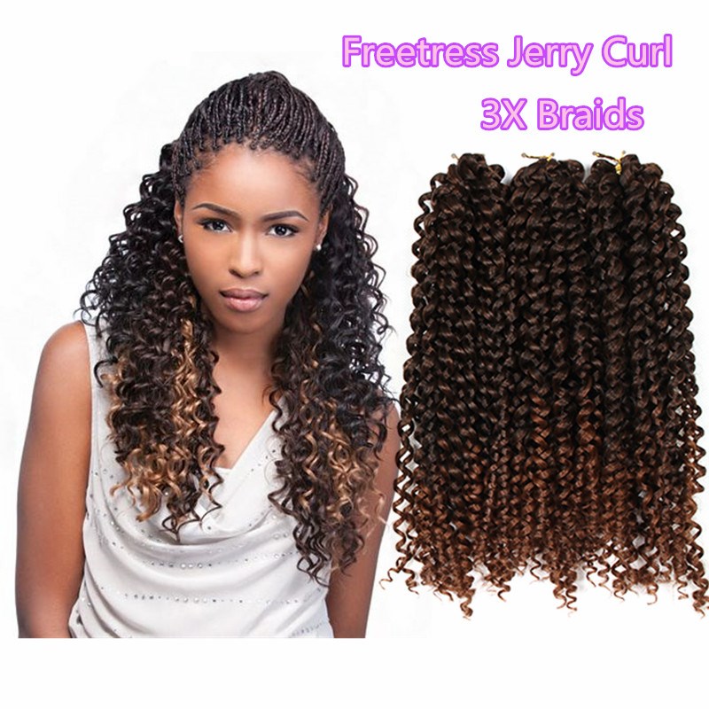 Freetress Crochet Braiding Hair 3x Jerry Curly Twist Crochet