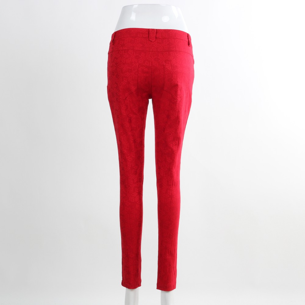 red skinny dickie pants